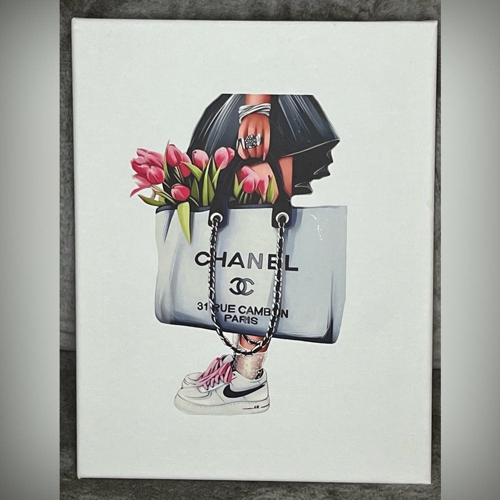 Fashion art canvas set. 11x14 canvas with Fashion Inspired Images.